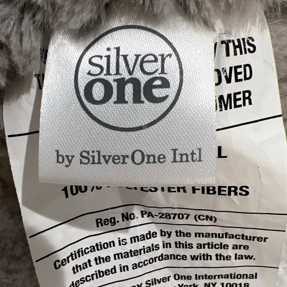 Silver One Intl Gray & Tan Plush Monkey 11” sitting pose, very soft - Picture 6 of 9